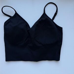 Zella rubbed black workout/ lounge tank sz M